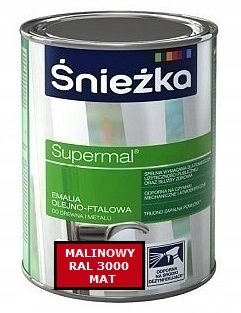 Farba - SUPERMÁLNY OLEJO-FÁZOVÝ SMALT MALINA MATNÝ 10L