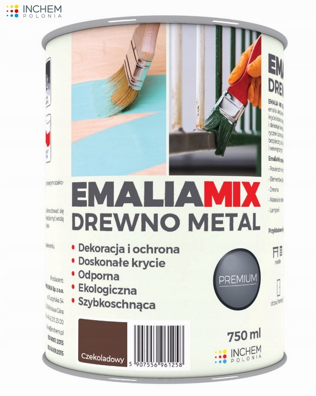 Farba - RÝCHLOSCHNUTÁ DREVENÁ SMALTOVÁ ČOKOLÁDA 750 ML