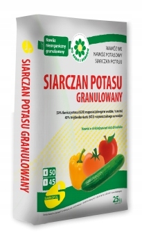 Síran draselný, sypané hnojivo 25 kg Granule