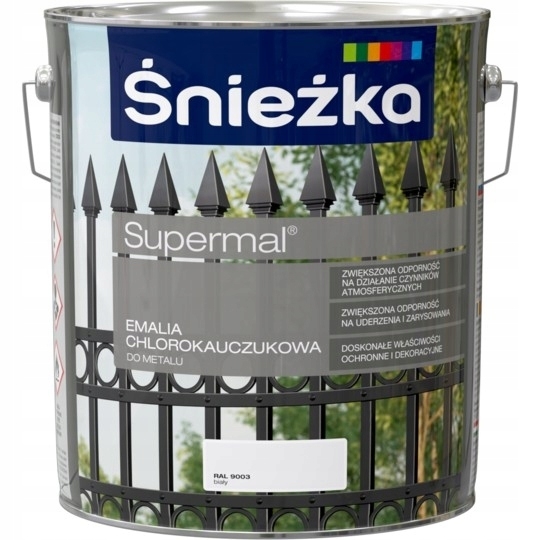 Farba - Śnieżka Chlorokauczuk BIELA RAL9003 10L farba