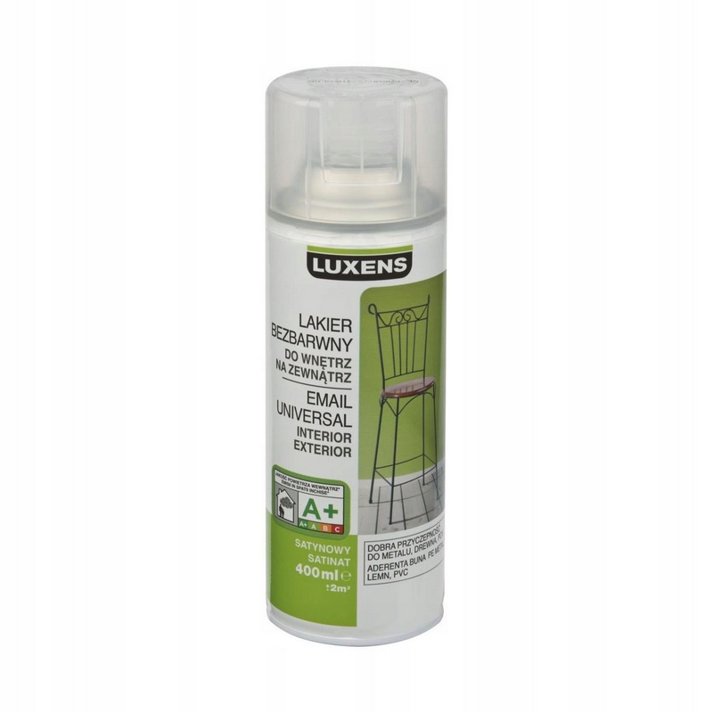 Farba - FAREBNÝ Sprej 0,4 l Bezfarebný satén LUXENS