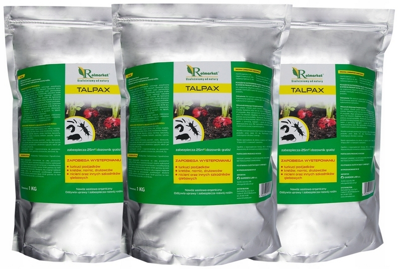 TALPAX 3 kg hnojivo TURKUCIE Moles NORNICE šupky