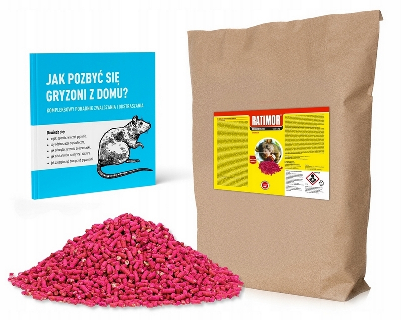 Jedovaté jedové granule pre myšacie potkany 25 KG
