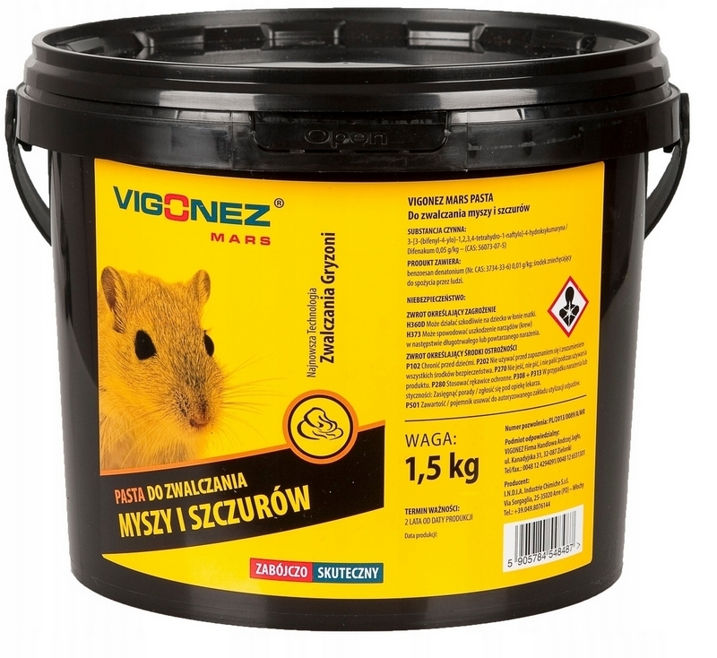 Jedová pasta VIGONEZ DEIFHENACUM MOUSE RATS 1,5 kg