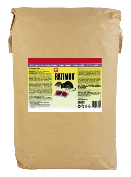 JEDOVATÝ RATIMOROVÝ PASTA jed pre myši, potkany, 20 kg