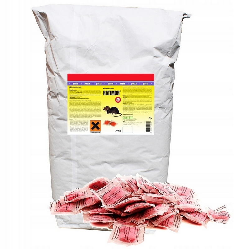 JEDOVATÁ silná pasta RATIMOR PRE MYŠIČKY 20 kg