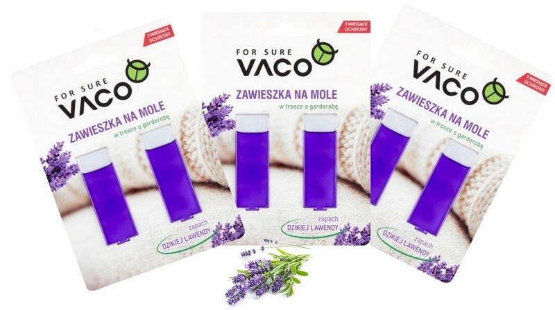 VACO Clothes gélový prívesok proti moliam (Lavender) - 2 ks.