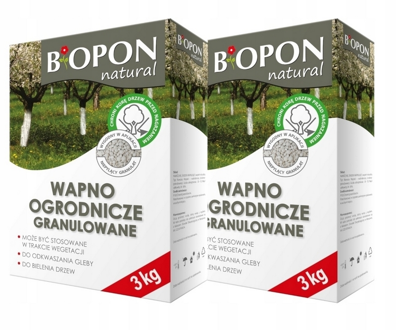 Vápenné hnojivo Bros granule 3 kg 3 l