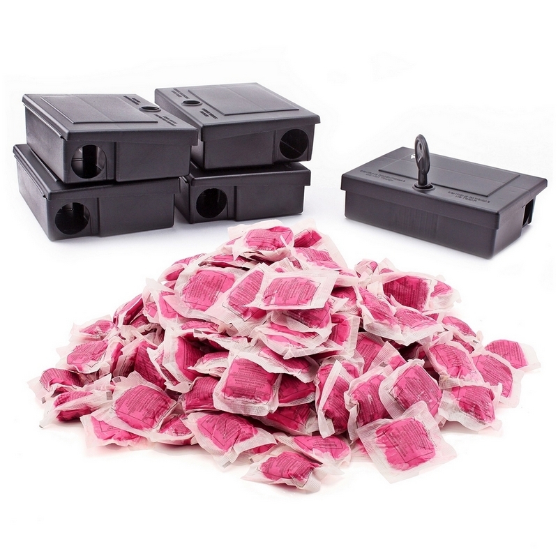 Sada MYŠI: 5 x podávač + jedová pasta 1 kg