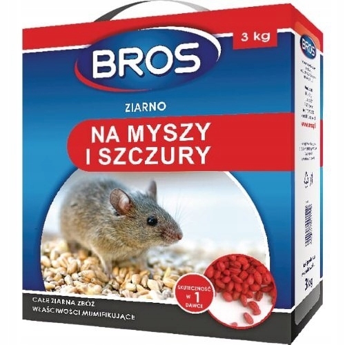 Obilie pre myši a potkany Bros, 3 kg